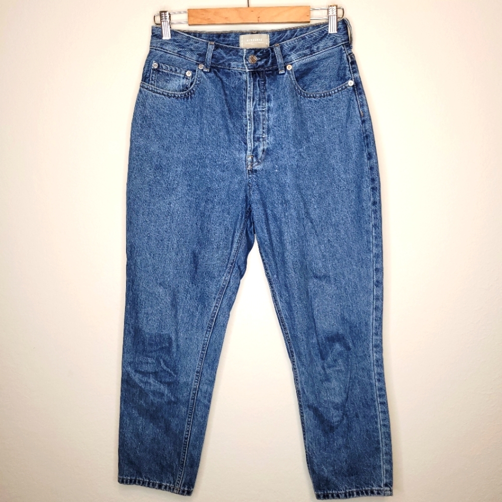 Classic Everlane The Curvy 90s Cheeky Crop Blue Denim Jeans